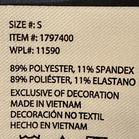 New Rev3 Tunic Blouse Women's Size S Navy Plum Center Back Pleat Stretch Office - Picture 8 of 14